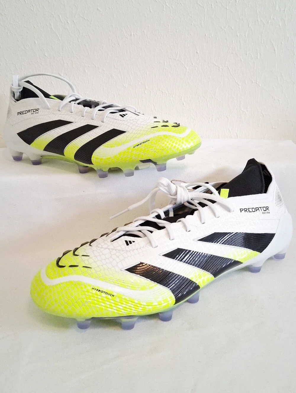 Adudas Predator Elite FG White Yellow Soccer Cleats